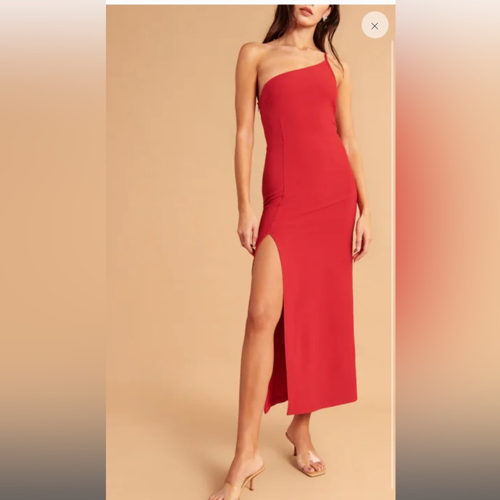Asymmetrical One-Shoulder Maxi Dress NWT - Abercrombie